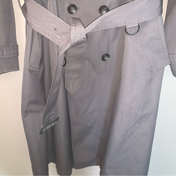 London Fog Women's Trench Coat Grey L - Picture 6 of 13